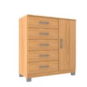 Ver imagem 3 de Cômoda Sapateira 1 Porta 5 Gavetas Zurique com Pés