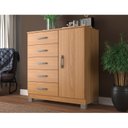 Ver imagem 2 de Cômoda Sapateira 1 Porta 5 Gavetas Zurique com Pés