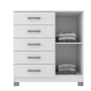 Ver imagem 5 de Cômoda Sapateira 1 Porta 5 Gavetas Zurique com Pés