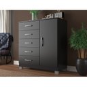 Ver imagem 2 de Cômoda Sapateira com Pés 1 Porta 5 Gavetas