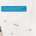 Ver imagem 5 de Quarto de Bebê Berço e Guarda-Roupa 4 Portas Mimo 100% MDF Espresso Móveis Branco Brilho/Amêndoa
