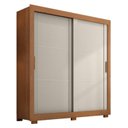 Ver imagem 3 de Guarda Roupa Casal Titanium 2 Portas de Correr 4 Gavetas Bege/Cinamomo/Areia