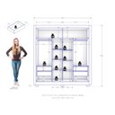 Ver imagem 4 de Guarda-roupa Casal 2 Portas 4 Gavetas Titanium