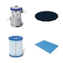 Ver imagem 1 de Kit Filtro 2.006 Litros/Hora + Capa 366 Estrutural e Forro Bestway - 110v