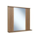 Ver mais imagens de Conjunto para Banheiro Gabinete Suspenso 75cm com Cuba e Espelheira Ripada Luiza