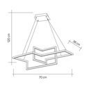 Ver imagem 3 de Luminária Pendente Led Moderno Unlimit M1 55W 4000K Luz Neutra Bivolt:Branco