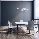 Ver imagem 4 de Luminária Pendente Led Moderno Unlimit M1 55W 4000K Luz Neutra Bivolt:Branco