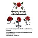 Ver imagem 2 de Kit 4 Peças Organizadores para Banheiro:vermelho