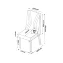 Ver imagem 4 de Mesa de Jantar Retangular Splendore com 8 Cadeiras Madeira Maciça Topazio Bege/Mel/Off/Linho Bronze