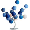 Ver imagem 2 de Luminária de Mesa Árvore de Luz Estilo Bonsai com Bolinhas Bivolt (tons de Azul)