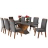 Mesa de Jantar Retangular Pipa com 8 Cadeiras Madeira Maciça Vegas  - 2