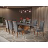 Mesa de Jantar Retangular Pipa com 8 Cadeiras Madeira Maciça Vegas  - 1