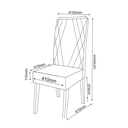 Ver imagem 3 de Mesa de Jantar Retangular Pipa com 8 Cadeiras Madeira Maciça Vegas 