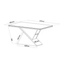 Ver imagem 4 de Mesa de Jantar Retangular Pipa com 8 Cadeiras Madeira Maciça Vegas 