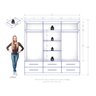 Guarda-roupa Casal 6 Portas 6 Gavetas Maximus Plus - 4