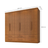 Guarda Roupa Casal 6 Portas 6 Gavetas Cinamomo Maximus Plus - 3