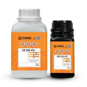 Kit Resina Epóxi e Endurecedor Cr 300 Uv+ Baixa Viscosidade e Espessura (50 G + 25 G)