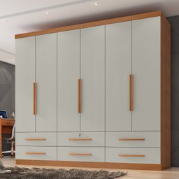 Guarda-roupa Casal 6 Portas 6 Gavetas Maximus Plus - 1