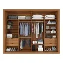 Ver imagem 2 de Guarda Roupa Casal Coliseu 2 Portas de Correr 6 Gavetas Marrom/Cinamomo