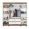 Guarda Roupa Casal Belem 8 Portas 4 Gavetas Naturale Branco - 3