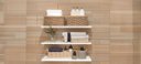 Ver imagem 2 de Prateleiras em Mdf Branco para Banheiro Lavanderia Sauna Kit com 03 Prateleiras 60 X 20