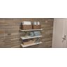Prateleiras em Mdf Branco para Banheiro Lavanderia Sauna Kit com 03 Prateleiras 60 X 20 - 1