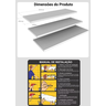 Prateleiras em Mdf Branco para Banheiro Lavanderia Sauna Kit com 03 Prateleiras 60 X 20 - 6