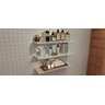 Prateleiras em Mdf Branco para Banheiro Lavanderia Sauna Kit com 03 Prateleiras 60 X 20 - 3