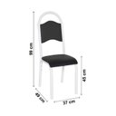 Ver imagem 5 de Conjunto com 2 Cadeiras para Sala de Jantar Cris