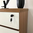 Ver mais imagens de Gaveteiro 3 Gavetas com Rodinhas e Chave para Escritório