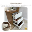 Ver imagem 6 de Gaveteiro 3 Gavetas com Rodinhas e Chave para Escritório