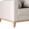 Poltrona Beny Pés e Base em Madeira Linho Cru Rr Decor - 4