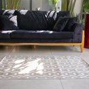 Ver imagem 2 de Tapete para Sala de Estar 100x150 Cm Dupla Face Avelã- São Carlos