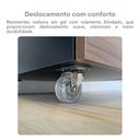 Ver mais imagens de Gaveteiro 3 Gavetas com Rodinhas e Chave para Escritório Preto/Nogal Artany