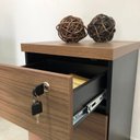 Ver imagem 6 de Gaveteiro 3 Gavetas com Rodinhas e Chave para Escritório