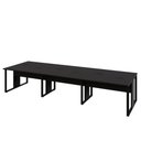 Ver imagem 6 de Plataforma de Trabalho para 6 Pessoas F5 MDF MDP 360cm Preto F5 Office