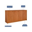 Ver imagem 4 de Buffet Aparador de Sala de Jantar 4 Portas Lia