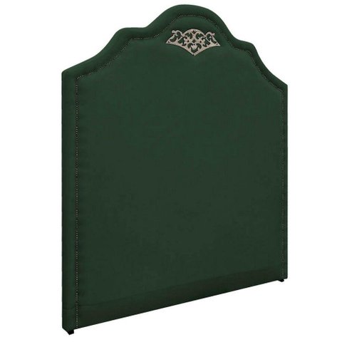 Cabeceira King 195 Cm Para Cama Box Suede Verde