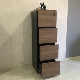 Gaveteiro Alto Arquivo para Pasta Suspensa com Chave, para Escrirório e Recepção - 15