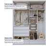 Guarda Roupa Casal 4 Portas com 5 Gavetas 100% MDF Urbano - 9
