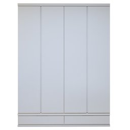 Guarda Roupa Casal 4 Portas com 5 Gavetas 100% MDF Urbano - 2