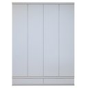 Ver imagem 2 de Guarda Roupa Casal 4 Portas com 5 Gavetas 100% MDF Urbano