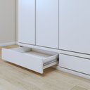 Ver imagem 5 de Guarda Roupa Casal 4 Portas com 5 Gavetas 100% MDF Urbano