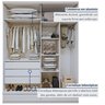 Guarda Roupa Casal 4 Portas com 5 Gavetas 100% MDF Urbano - 8