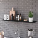 Ver imagem 2 de Prateleira Flutuante para Cozinha Kit 2 com Suporte Invisível 91cm Yara Preto - Lumil Lumil Móveis