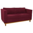 Ver mais imagens de Kit Sofá 2 Lugares e 2 Poltronas Europa Suede ADJ Decor - Bordô