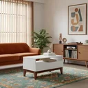 Ver imagem 1 de Mesa de Centro 100% MDF 80cm 1 Gaveta Fresh Branco