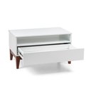 Ver imagem 5 de Mesa de Centro 100% MDF 80cm 1 Gaveta Fresh Branco
