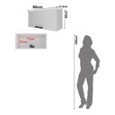 Ver imagem 3 de Armário de Cozinha Aéreo em Mdf com 1 Porta Basculante 80cm Multimóveis Cr20433 Branco