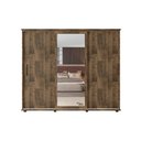 Ver imagem 1 de Roupeiro/Armário/Guarda Roupas/Organizador PAN Com 3 Portas de Correr 4 Gavetas Com Corrediças Teles